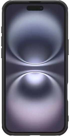 Nillkin Super Frosted Shield Pro Umschlag Rückseite Kunststoff / Silikon 0.5mm Wasserdicht Schwarz (iPhone 16 Plus)