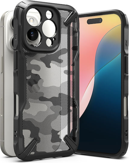 Ringke Fusion X Design Back Cover Black (iPhone 16 Pro)