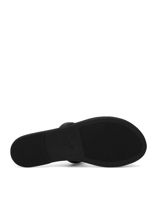 Flache Sandalen für Damen in Schwarz Farbe
