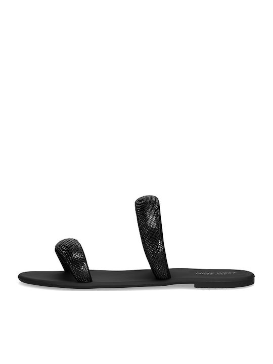 Flache Sandalen für Damen in Schwarz Farbe