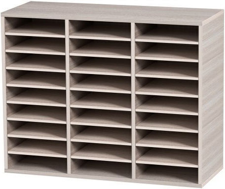 Vevor Wooden File Organizer 27 Slots Grey Wjzlfpjbhb27af8amv0