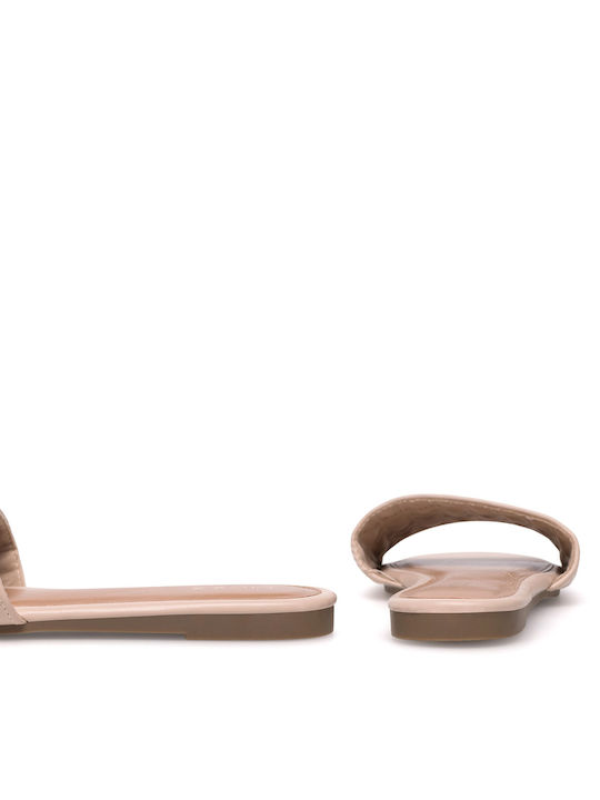 Flache Sandalen für Damen in Beige Farbe