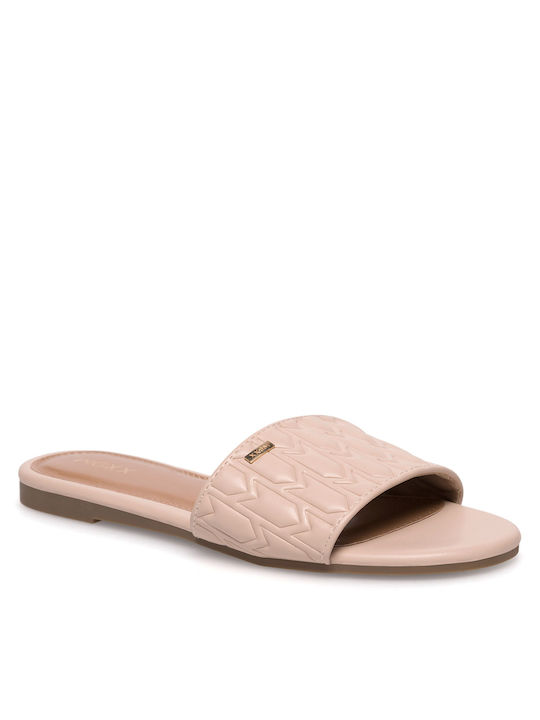 Flache Sandalen für Damen in Beige Farbe
