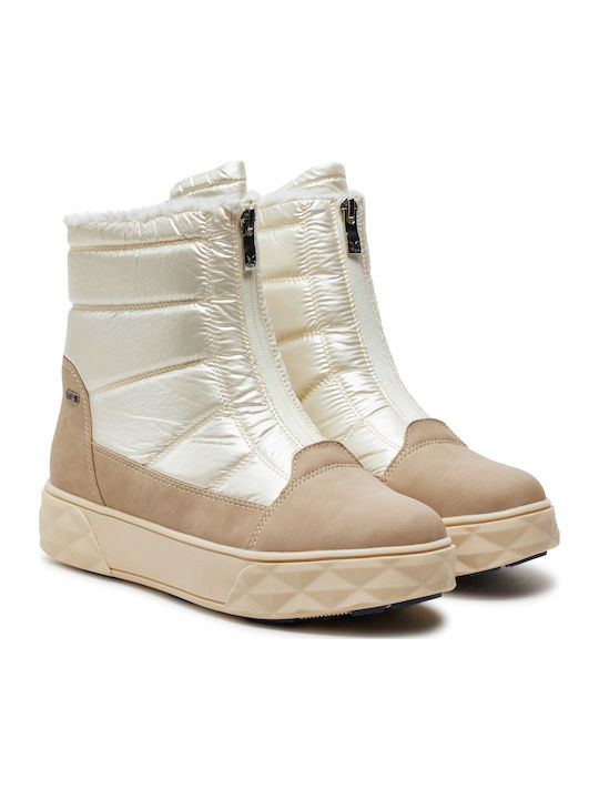 Stiefeletten Damen Beige