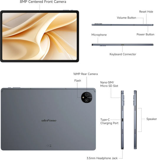 Ulefone Tab A11 Pro 4G 11" (8GB/256GB) Γκρι