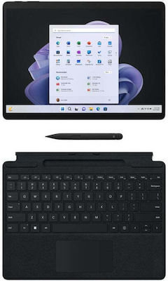 Microsoft Surface Pro 9 13" Tablet με WiFi (8GB/256GB/i5-1235U/W11 Home) Graphite