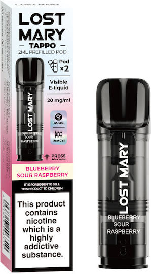 Lost Mary Ανταλλακτικά Pod 2τμχ Blueberry Sour Raspberry 2ml 20mg
