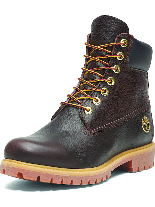 Premium Leather Brown Waterproof Combat Boots