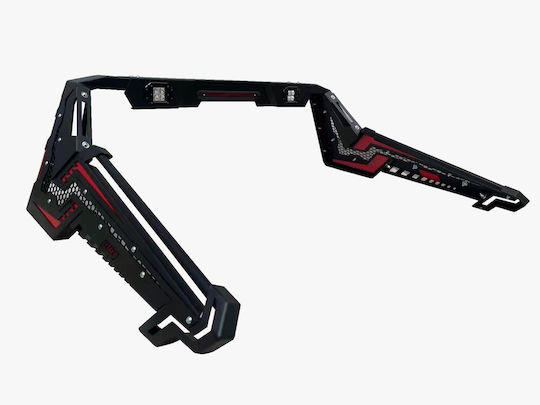 Tafmarket Roll Bar Ladefläche Auto Universal Offroad - Eisen Schwarz Matt/Rot