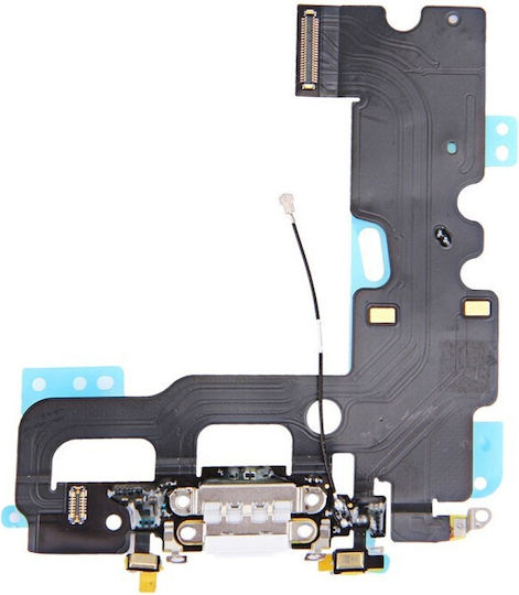 Dock Кабел с Charging port в White цвят за iPhone 7