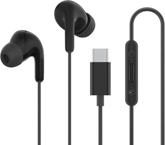 Xiaomi BHR8930GL In-ear Handsfree Ακουστικά με Βύσμα USB-C Μαύρο