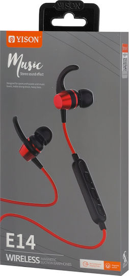 Celebrat E14-RD In-Ear Freisprecheinrichtung Kopfhörer mit Stecker 3.5mm Rot