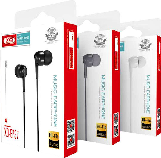 XO Ep37 In-ear Handsfree Headphones with Connector 3.5mm White