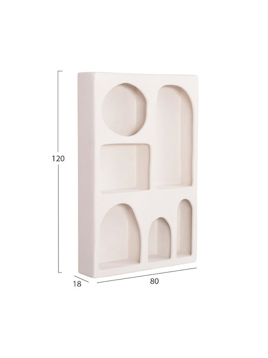 Shelf Wall Santorini Off-white 80x18x120cm