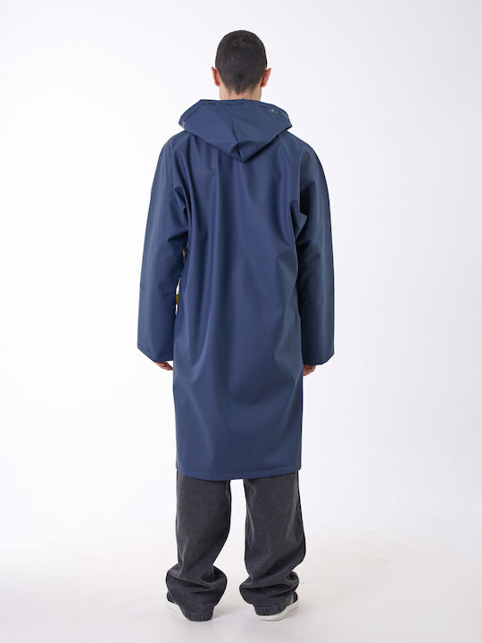 Anorak Wasserdichter Trenchcoat Walker Flex X-lang Blau