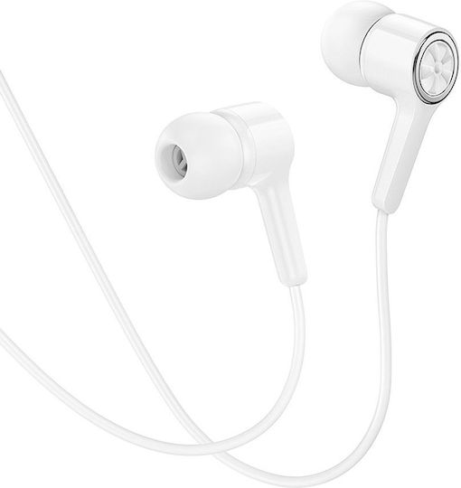 Hoco M104 In-Ear Freisprecheinrichtung Kopfhörer mit Stecker 3.5mm Weiß