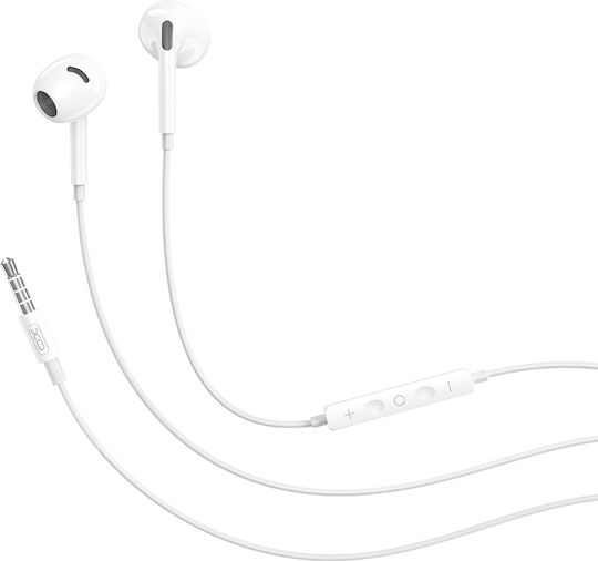XO EP77 In-ear Handsfree Ακουστικά με Βύσμα 3.5mm Λευκό