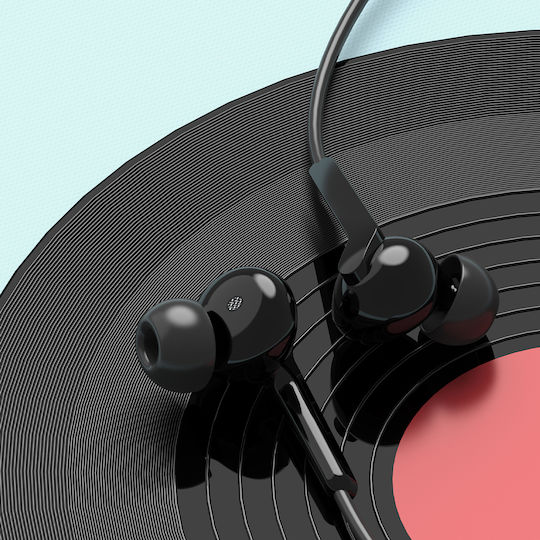 Dudao X3c+ In-ear Handsfree Headphones with Connector USB-C Black