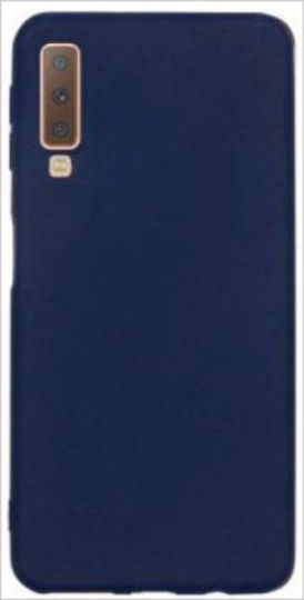 Silky And Soft Back Cover Silicon Albastru (Galaxy A7 2018)