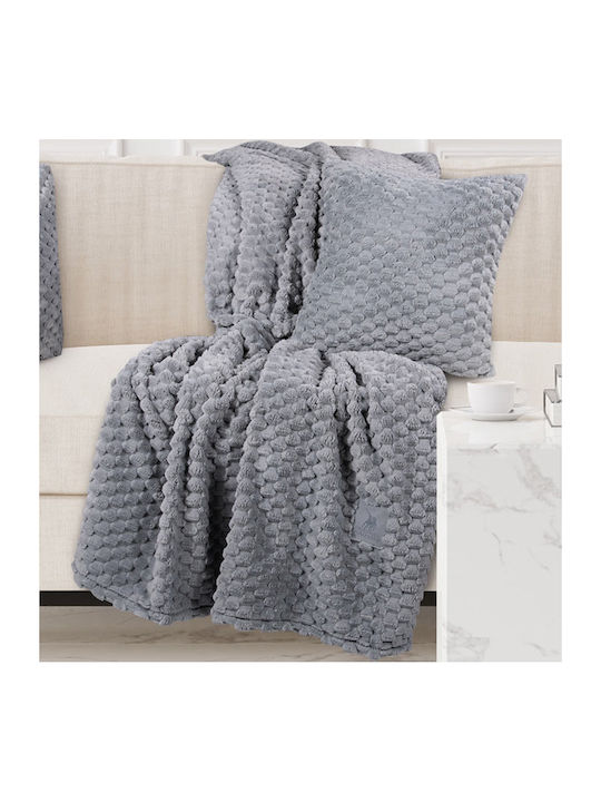 Greenwich Polo Club 3476 Fleece Blanket Sofa 130x170cm Gray