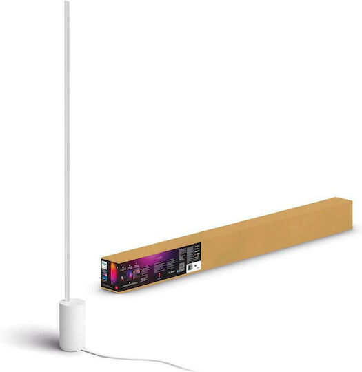 Philips Gradient Signe LED Подова Лампа В145.8xД11.1см. с RGBW Светлина 1800лм Бял