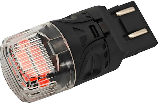 Bec LED W21/5w 7443 12v Canbus 1800lm Roșu