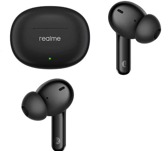 Realme Buds T110 Bluetooth Handsfree Earphones with Sweat Resistance and Charging Case Black