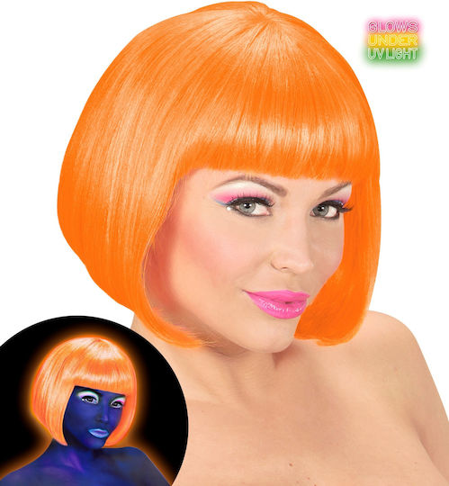 Valentina Neon Карнавална Перука Кариран Orange