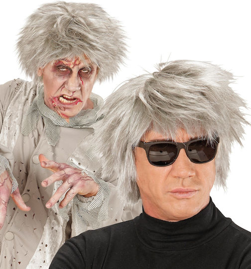 Karnevalsperücke Afro Gray für Halloween