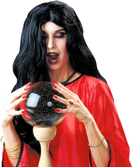 Witch Carnival Wig Straight Brunette for Halloween