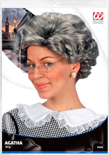 Carnival Wig Square Gray