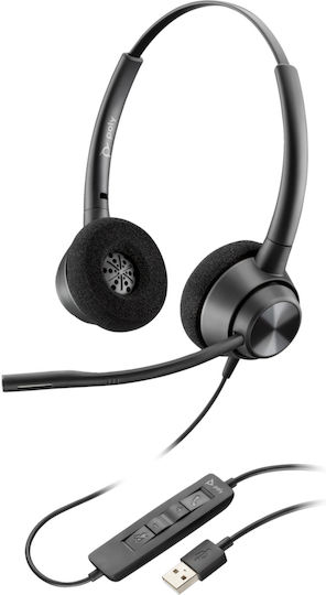 Poly EncorePro 310 On Ear Multimedia Ακουστικά με μικρόφωνο και σύνδεση USB-A