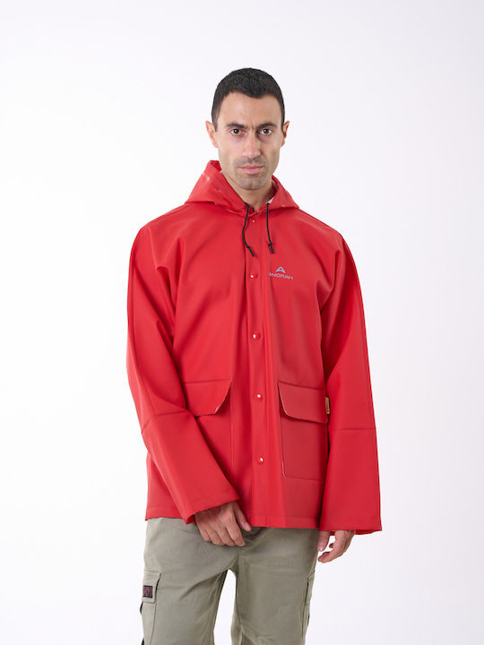 Jachetă Anorak Impermeabilă Watcher Flex Roșie