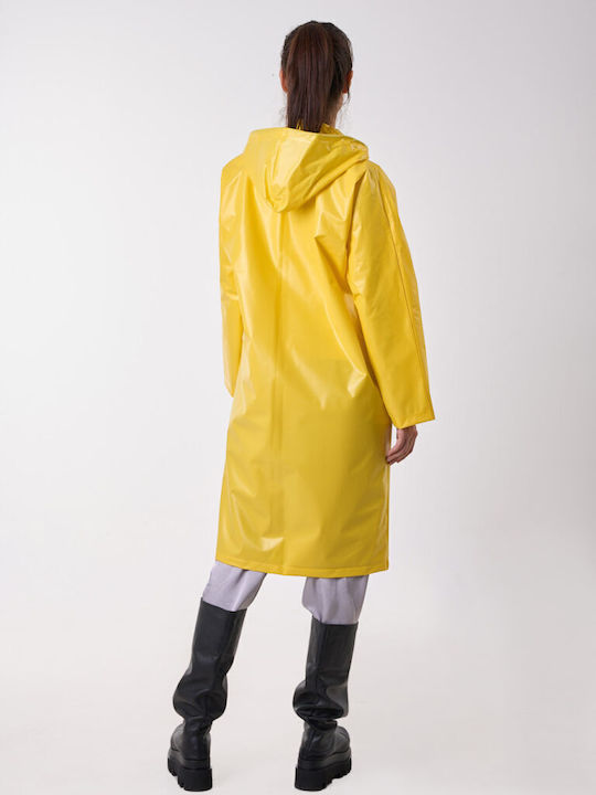 Anorak Αδιάβροχη Καπαρντίνα Γυναικεία Walker X-long Κίτρινο