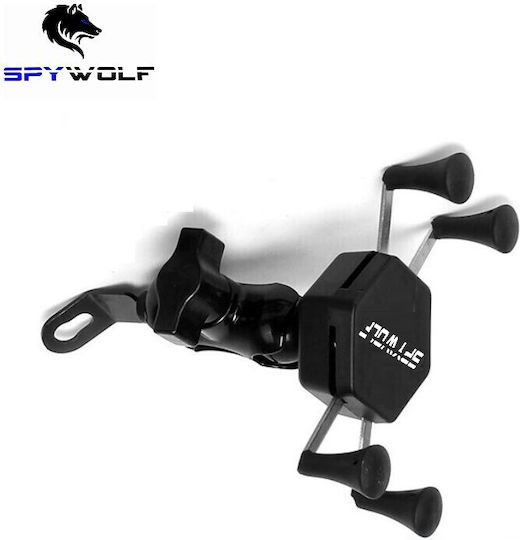 Spywolf Quick Spider Wrap TC-158 Βάση Κινητού Μοτοσυκλέτας με Ρυθμιζόμενο Βραχίονα 3.5-6.5" για τον Καθρέπτη