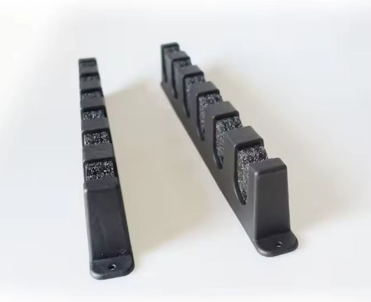 Set 2 Organizatoare pentru Lansete Zola 6 Spații Plastic Burete 31x6x3 Cm Negru