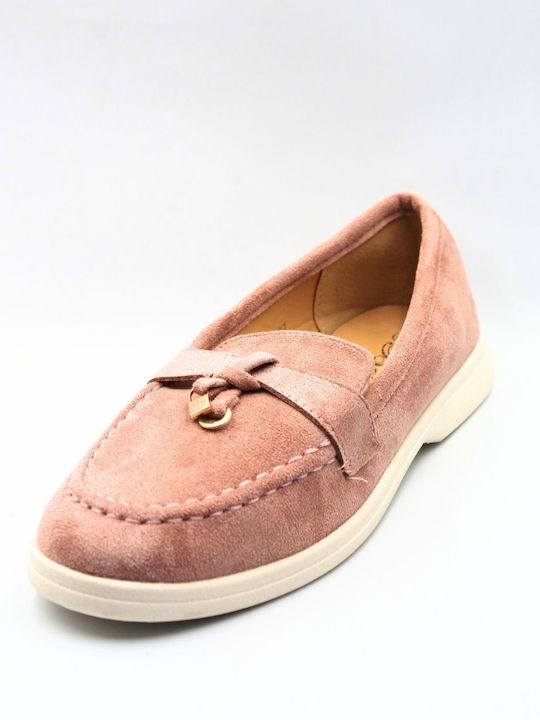 Plato Women's Moccasins in Pink Color