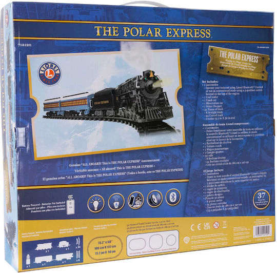 Τρένο Polar Express με Καπνό, Μουσική, Κίνηση, Bluetooth Ελέγχεις Κινητό Τη Φωνή Σου