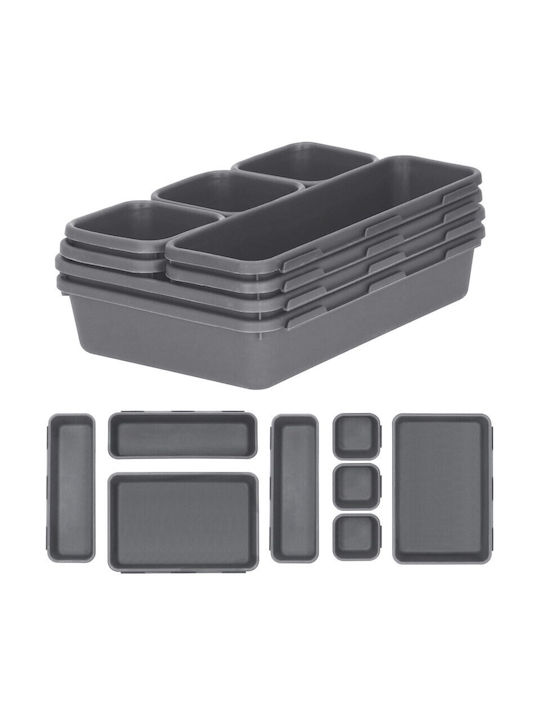 Besteckeinsatz Für Freie Zusammenstellung Kunststoff 23,5cm 8 Stück Grau