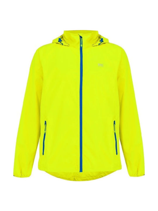 Αδιάβροχο Παιδικό Casual Μπουφάν με Κουκούλα Yellow