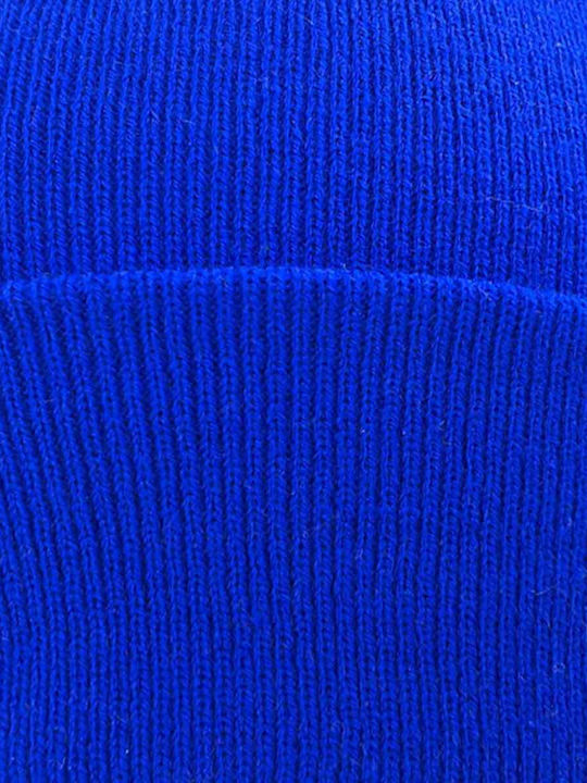 Beanie Unisex Beanie Gestrickt in Blau Farbe