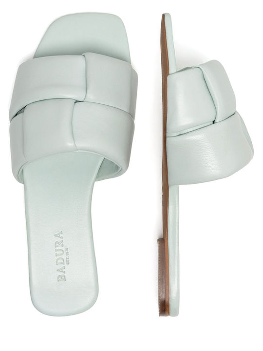 Flache Sandalen für Damen in Grün Farbe