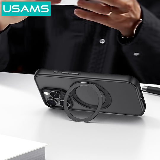 Usams Θήκη Gz Us-bh895 Iphone 16 Plus Διάφανη Μαύρη
