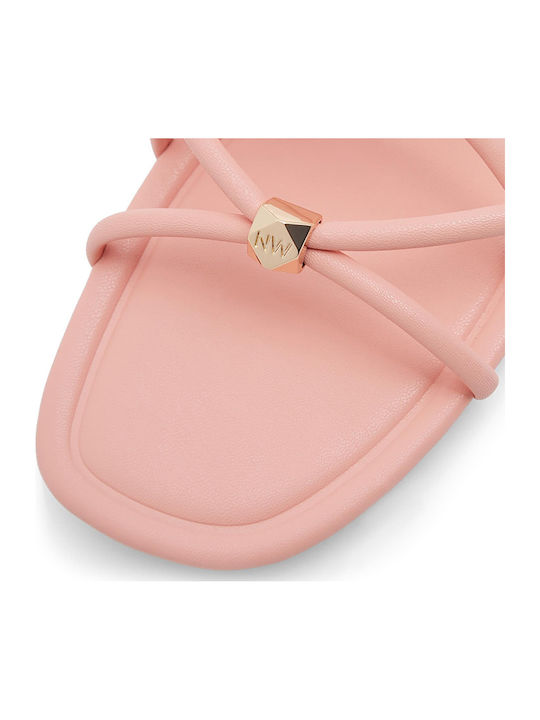 Flache Sandalen für Damen in Rosa Farbe