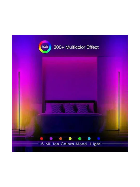 LED Φωτιστικό Δαπέδου Υ120xΜ120εκ. με RGB Φως Λευκό