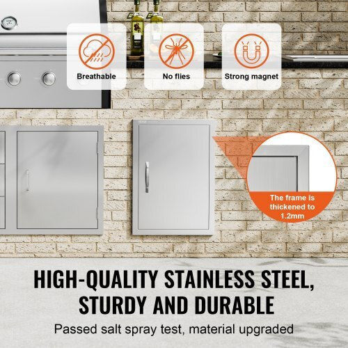 Vevor BBQ Door Stainless Steel 457x610 mm Outdoor Kitchen Dmmbscjmys18ht3rav0