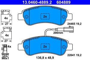 Ate Disc Brake Pad Set
