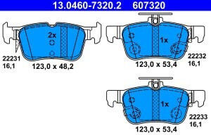 Ate Disc Brake Pad Set