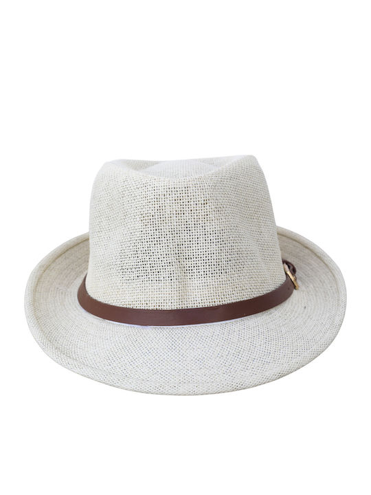 Men's Hat Fedora White