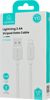 Usams Us-sj689 USB-A to Lightning Cable 12W White 1m (SJ689USB02)